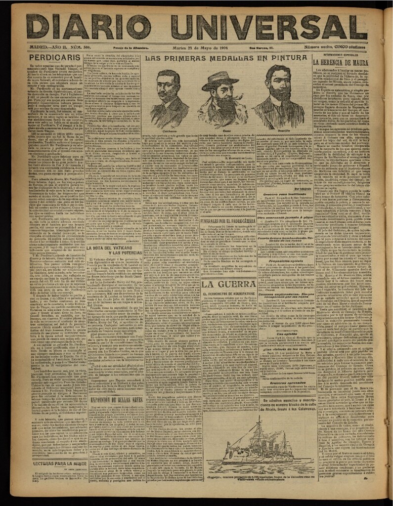 Miniatura de Diario Universal del 24 de mayo de 1904, edición de noche