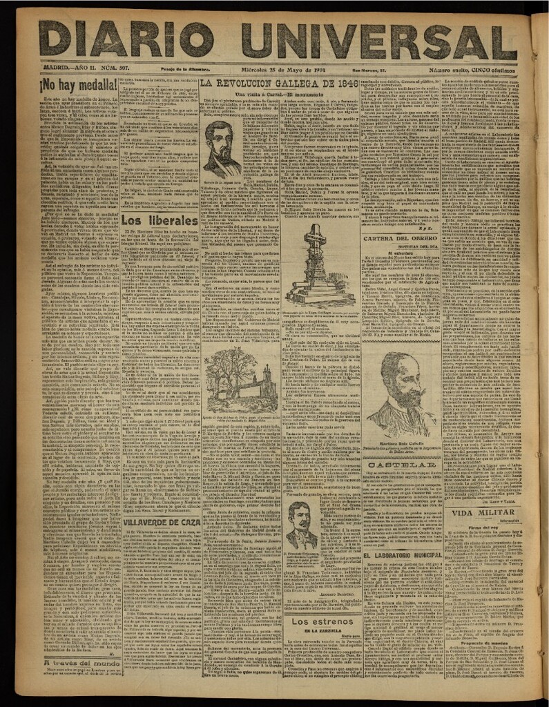 Miniatura de Diario Universal del 25 de mayo de 1904, edición de noche