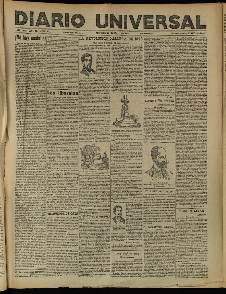 Miniatura de Diario Universal del 25 de mayo de 1904, edición de tarde