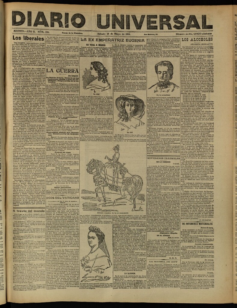 Miniatura de Diario Universal del 28 de mayo de 1904, edición de tarde