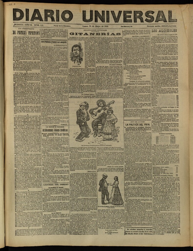 Miniatura de Diario Universal del 30 de mayo de 1904, edición de tarde