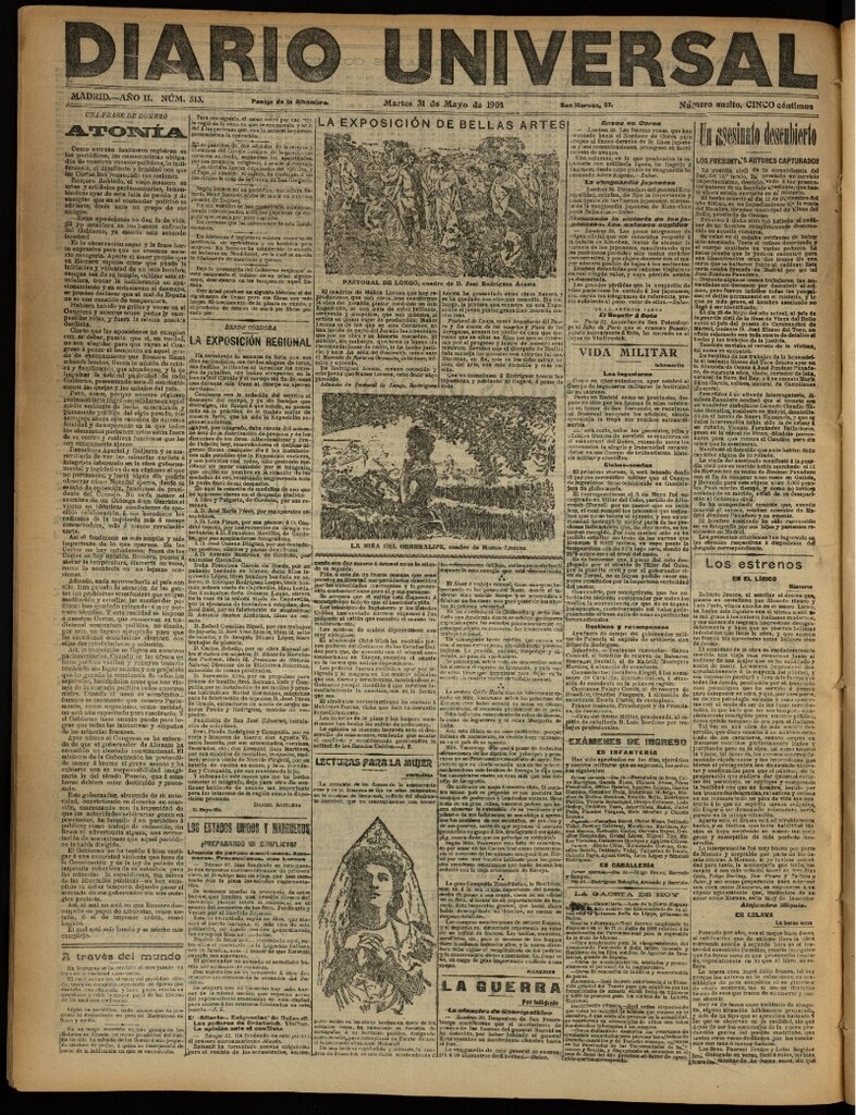Miniatura de Diario Universal del 31 de mayo de 1904, edición de noche