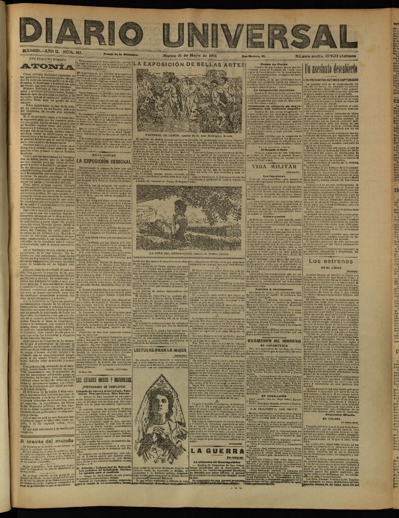 Miniatura de Diario Universal del 31 de mayo de 1904, edición de tarde