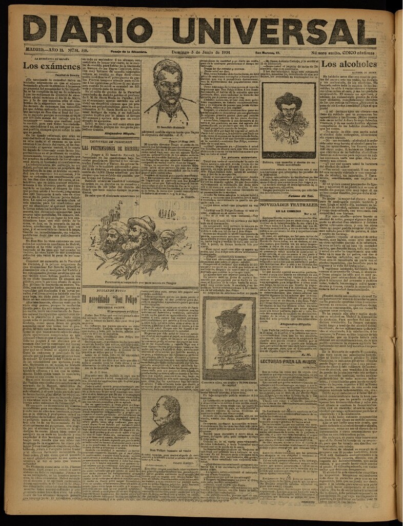 Miniatura de Diario Universal del 5 de junio de 1904, edición de noche