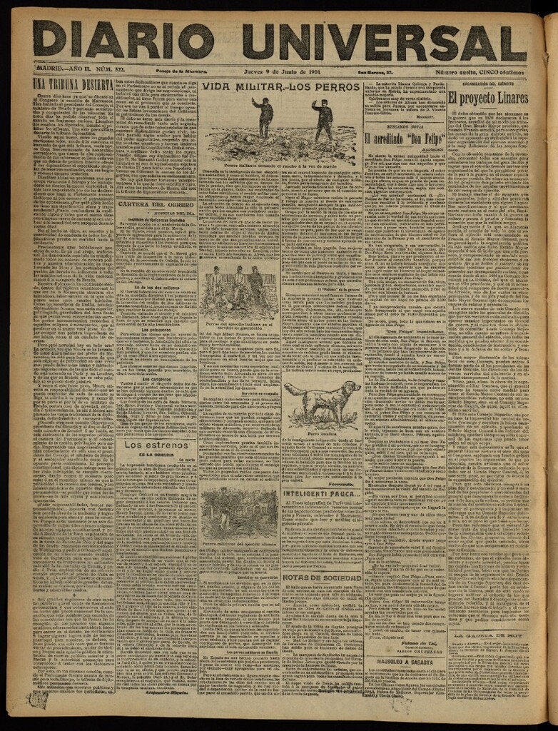 Miniatura de Diario Universal del 9 de junio de 1904, edición de noche