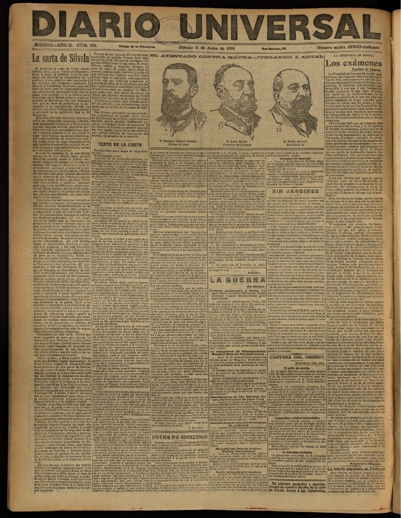 Miniatura de Diario Universal del 11 de junio de 1904, edición de noche