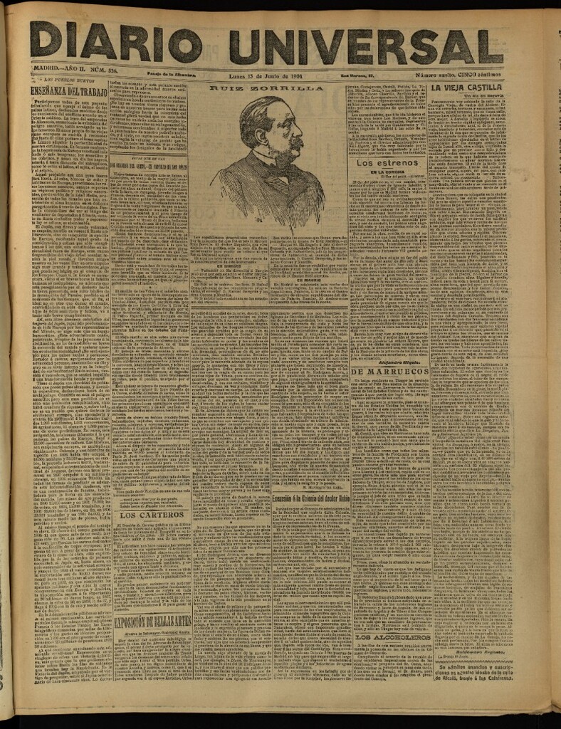 Miniatura de Diario Universal del 13 de junio de 1904, edición de tarde