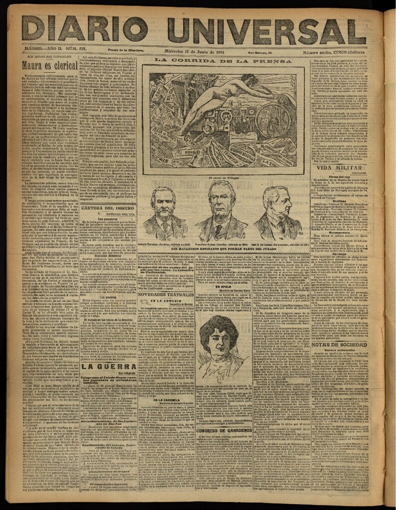 Miniatura de Diario Universal del 15 de junio de 1904, edición de noche