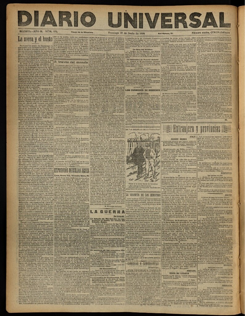 Miniatura de Diario Universal del 19 de junio de 1904, edición de noche