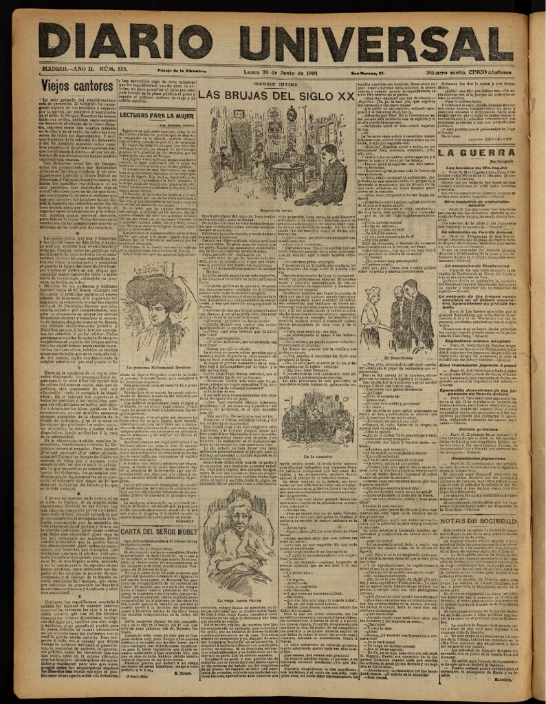 Miniatura de Diario Universal del 20 de junio de 1904, edición de noche