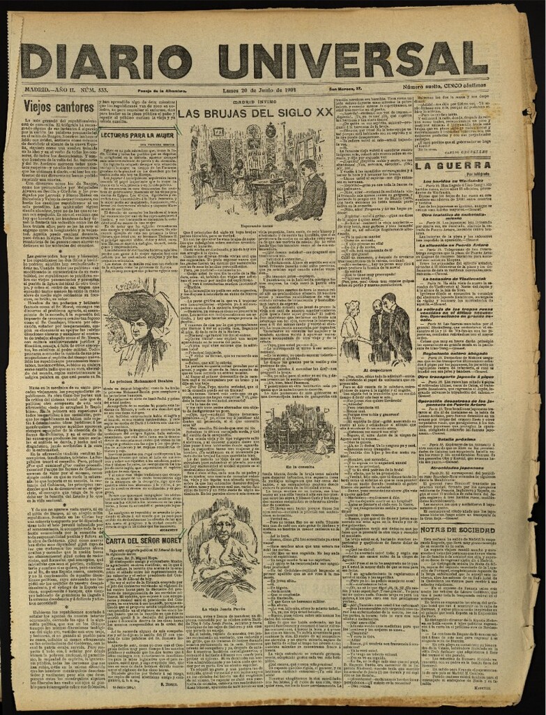 Miniatura de Diario Universal del 20 de junio de 1904, edición de tarde