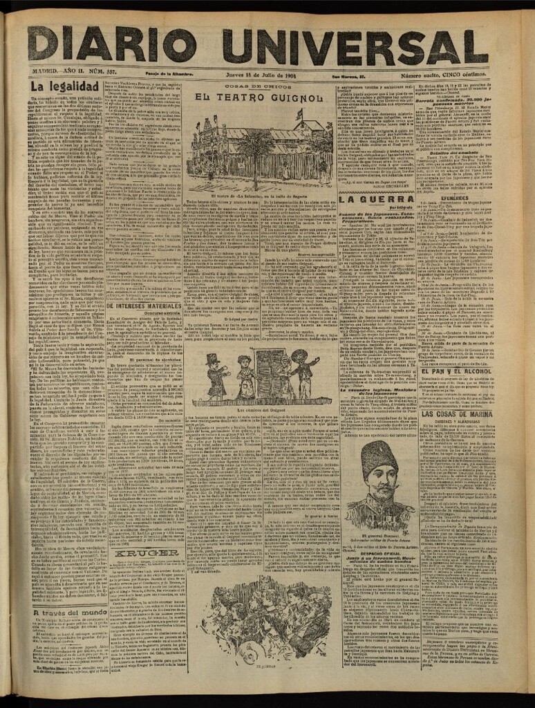 Miniatura de Diario Universal del 14 de julio de 1904, edición de tarde