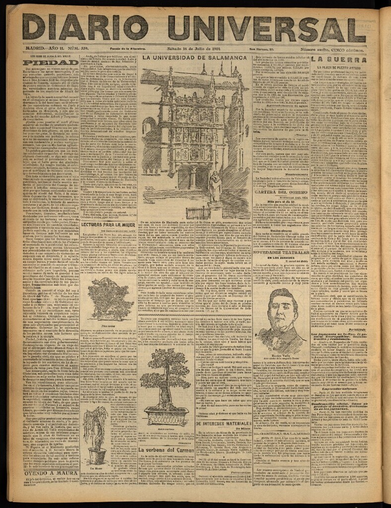 Miniatura de Diario Universal del 16 de julio de 1904, edición de noche