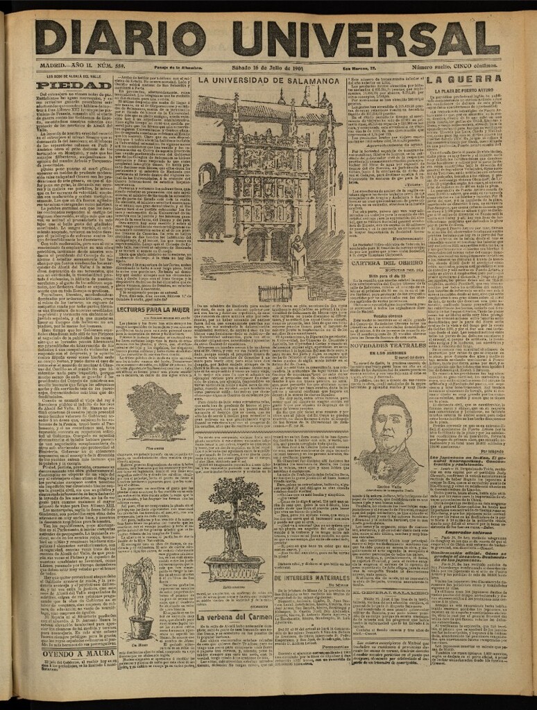 Miniatura de Diario Universal del 16 de julio de 1904, edición de tarde