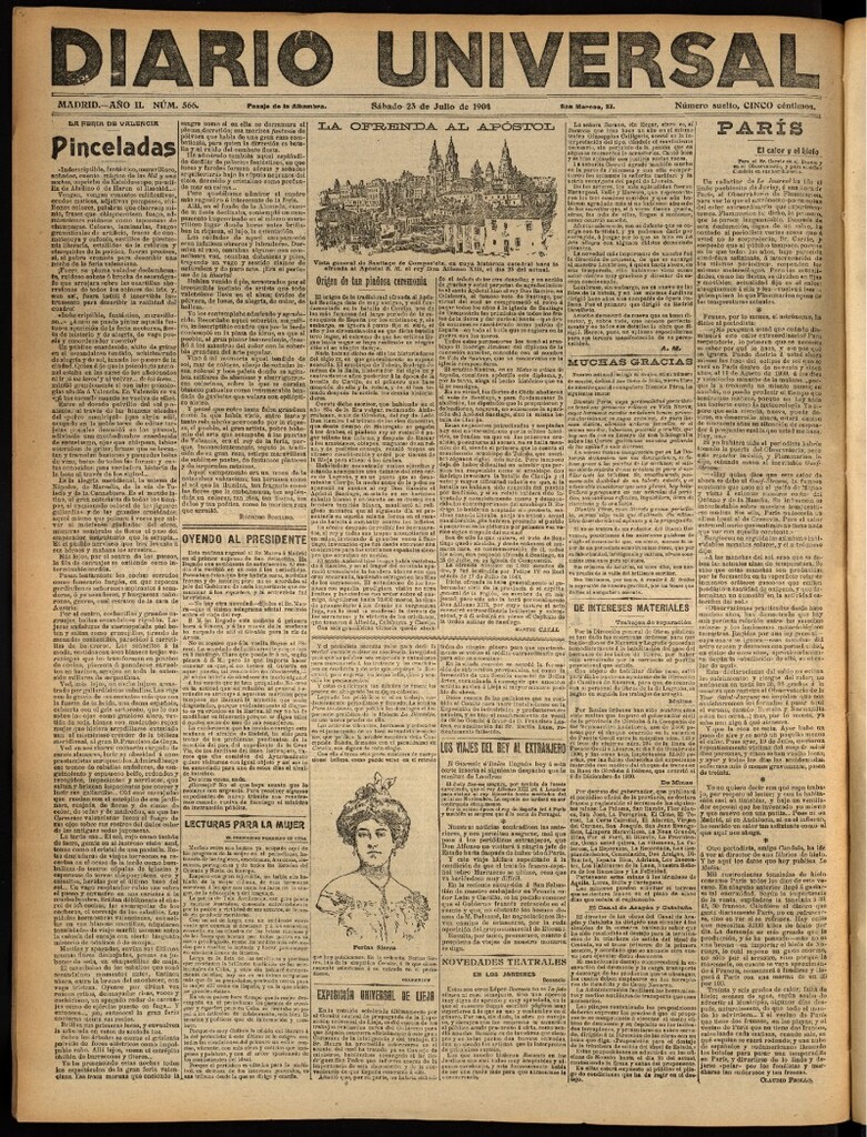 Miniatura de Diario Universal del 23 de julio de 1904, edición de noche