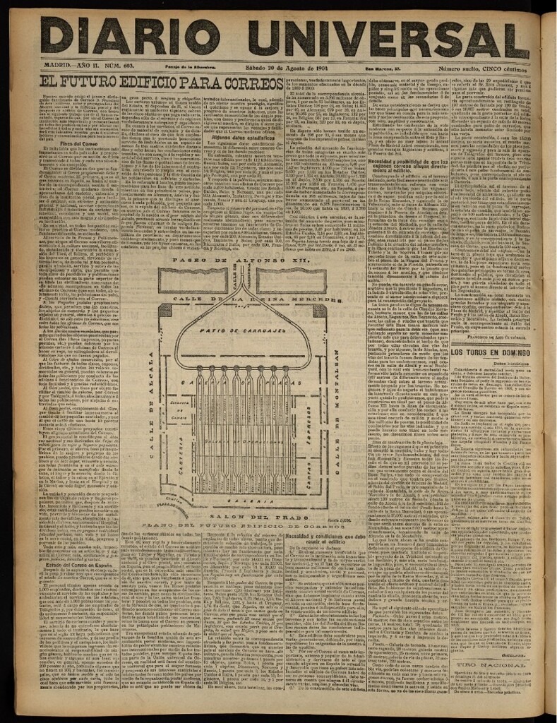Miniatura de Diario Universal del 20 de agosto de 1904, edición de noche