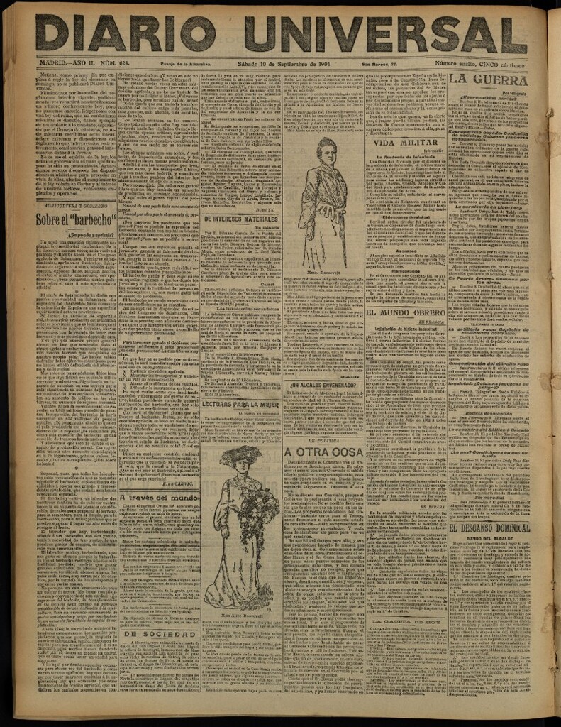 Miniatura de Diario Universal del 10 de septiembre de 1904, edición de noche