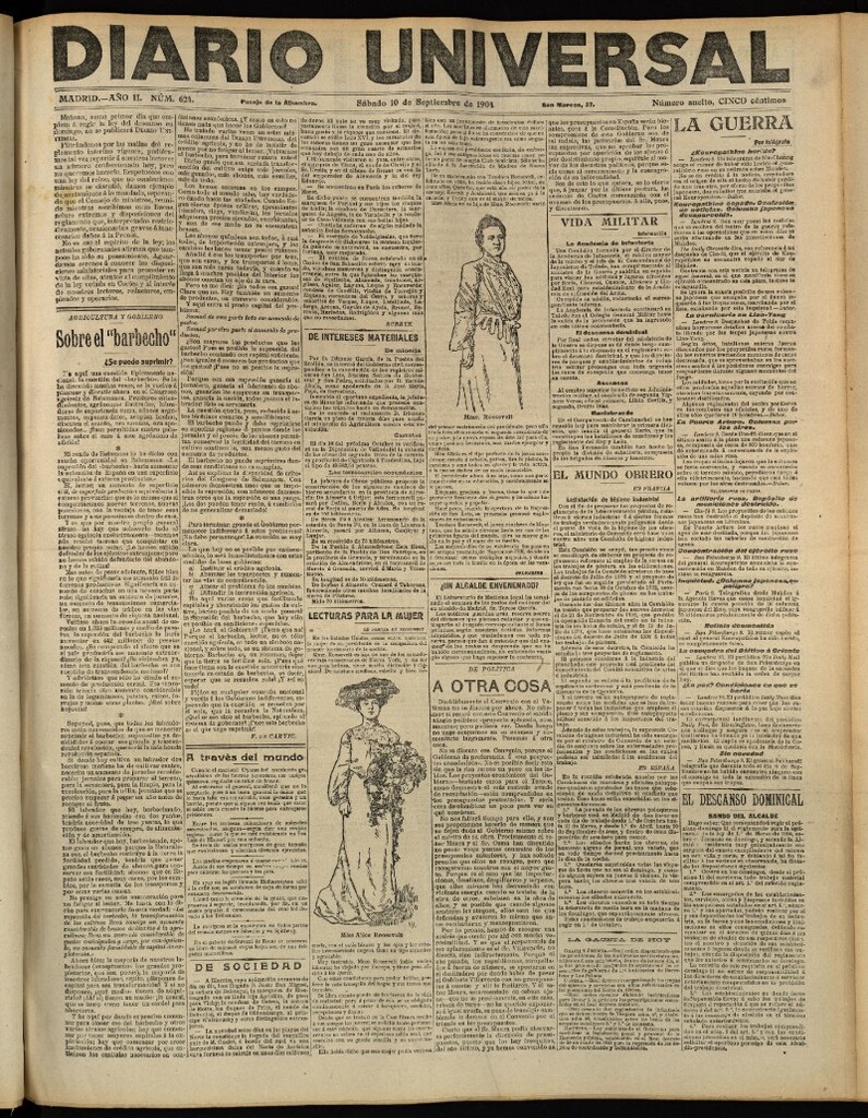 Miniatura de Diario Universal del 10 de septiembre de 1904, edición de tarde