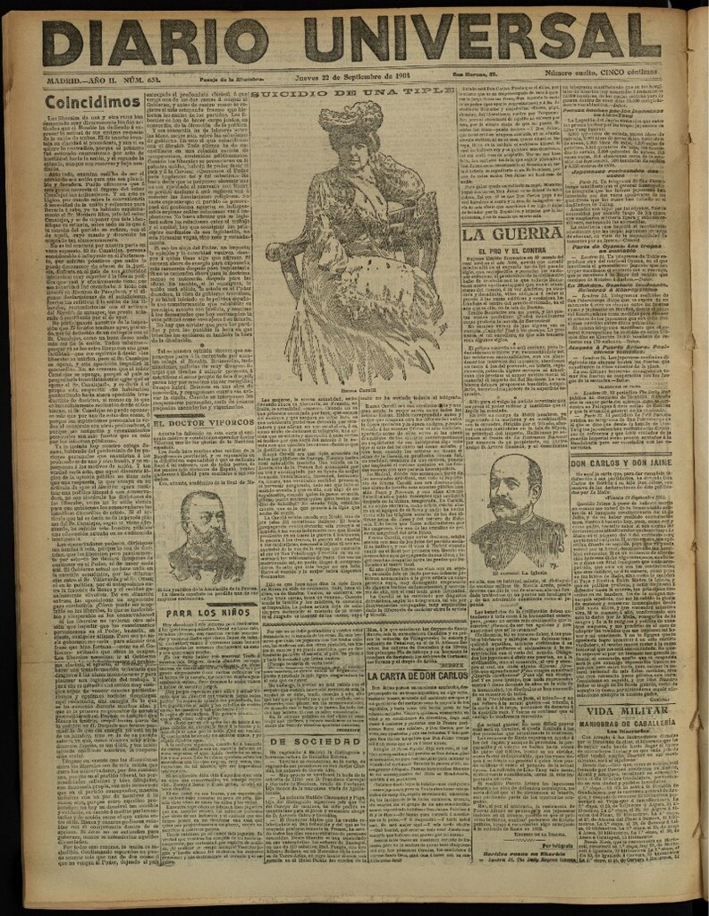 Miniatura de Diario Universal del 22 de septiembre de 1904, edición de noche