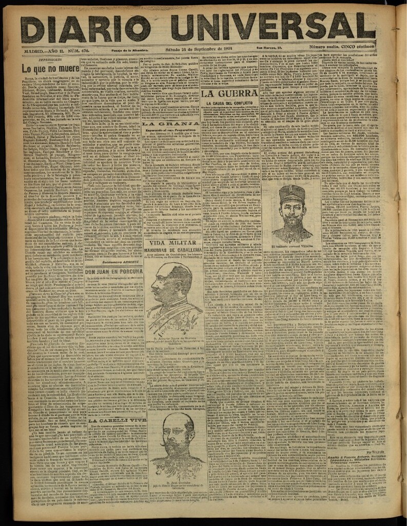 Miniatura de Diario Universal del 24 de septiembre de 1904, edición de noche