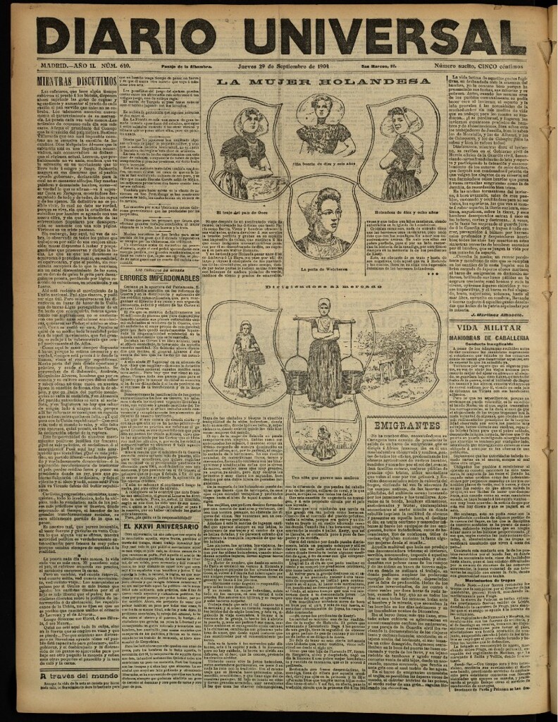 Miniatura de Diario Universal del 29 de septiembre de 1904, edición de noche