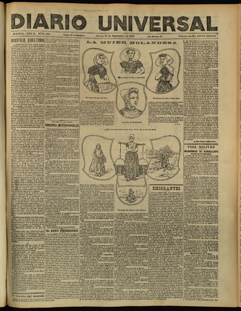 Miniatura de Diario Universal del 29 de septiembre de 1904, edición de tarde