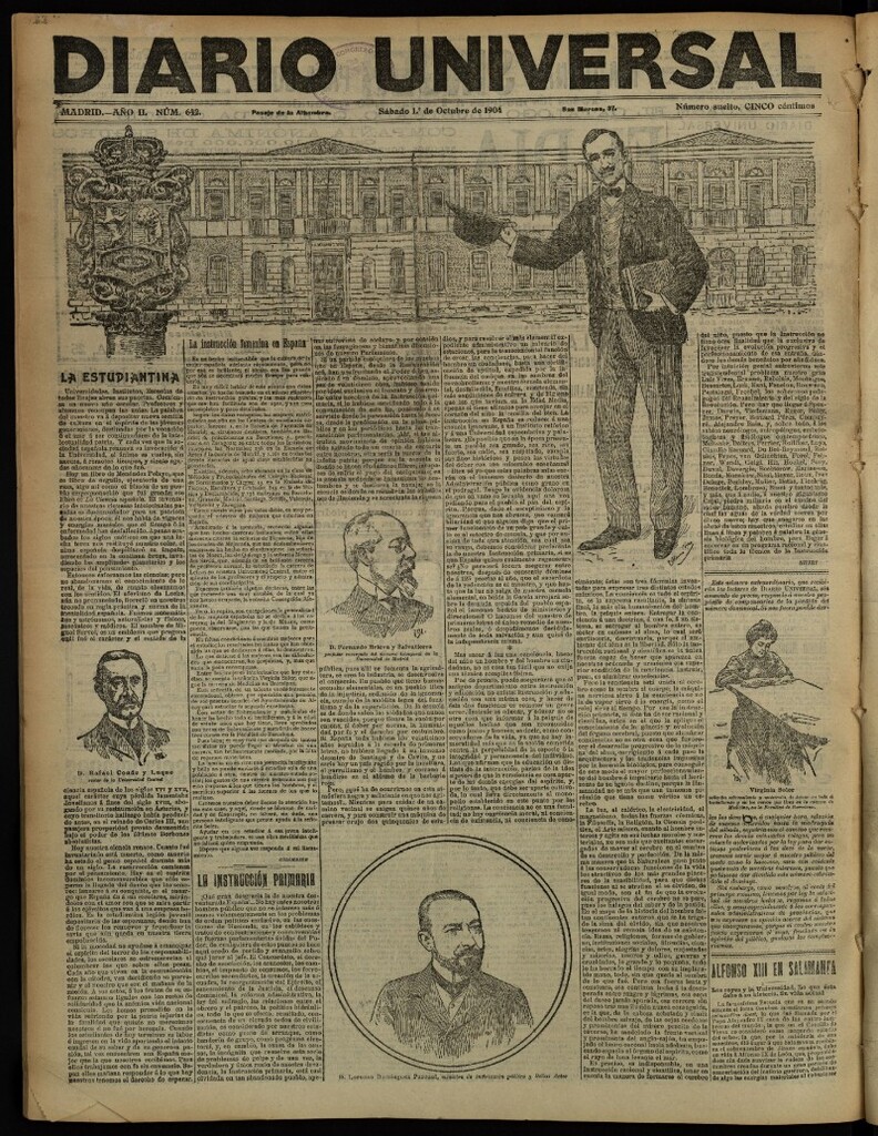 Miniatura de Diario Universal del 1 de octubre de 1904, edición de noche