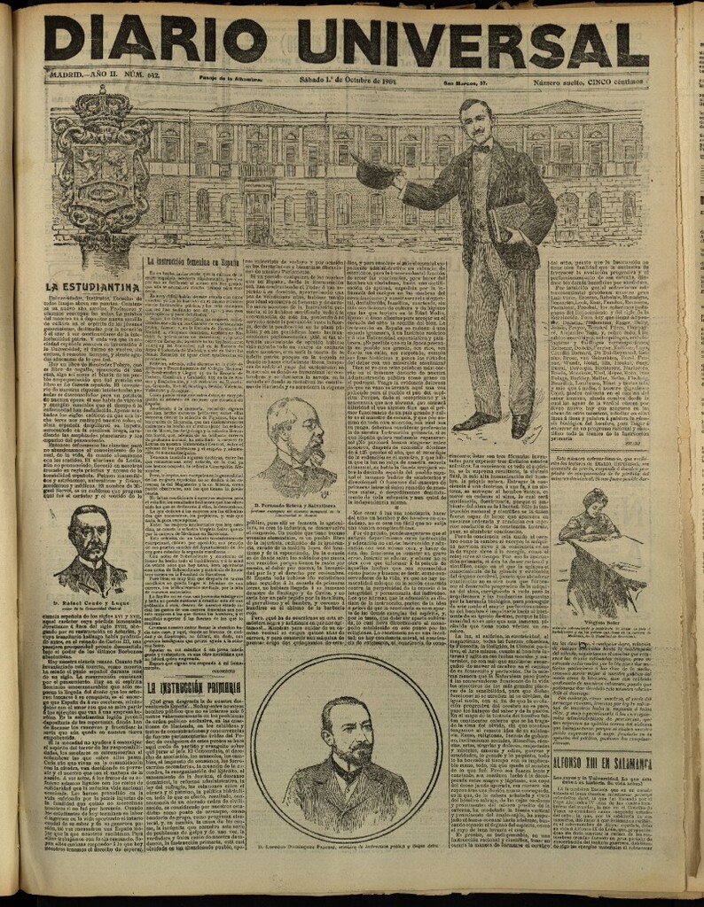 Miniatura de Diario Universal del 1 de octubre de 1904, edición de tarde