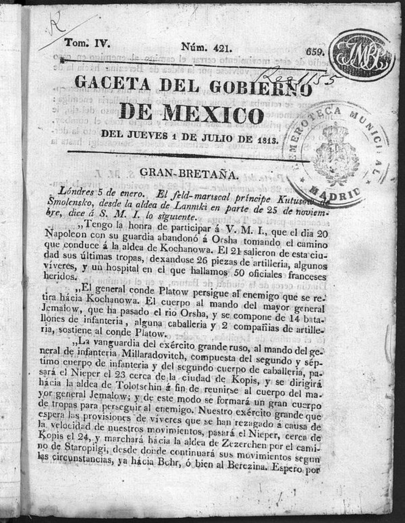 Miniatura de Gaceta del Gobierno de México
