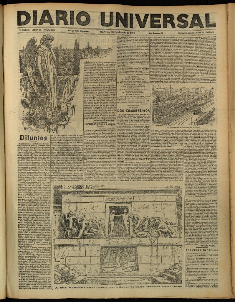 Miniatura de Diario Universal del 1 de noviembre de 1904, edición de tarde