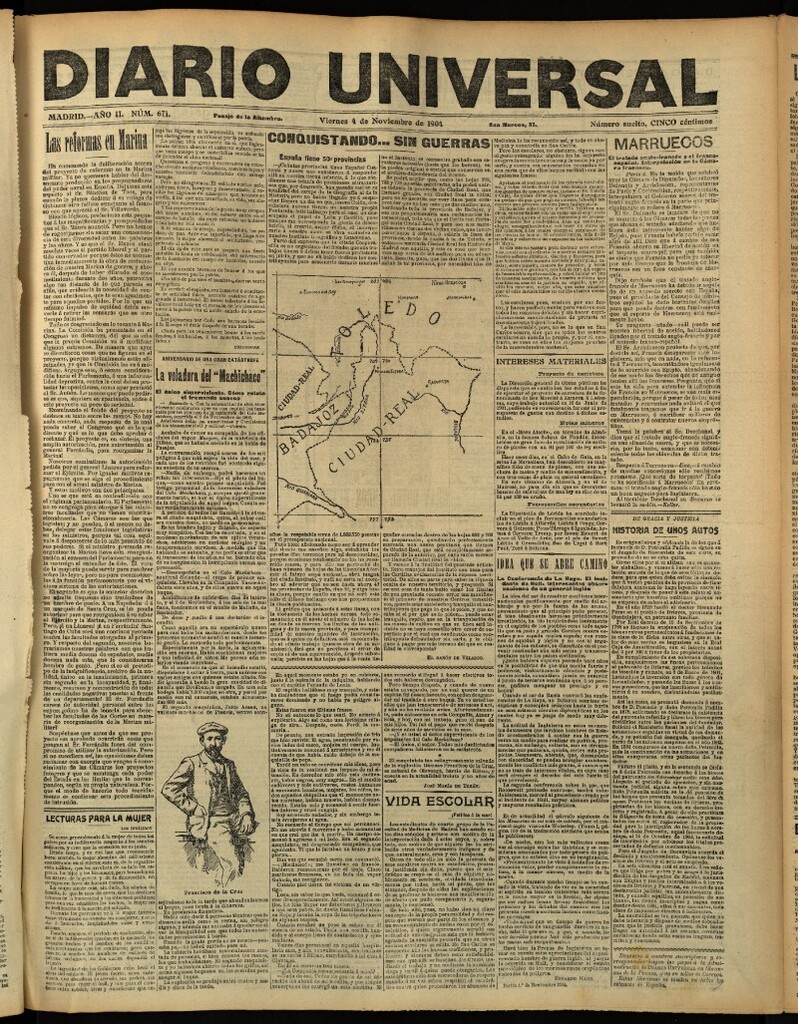 Miniatura de Diario Universal del 4 de noviembre de 1904, edición de tarde