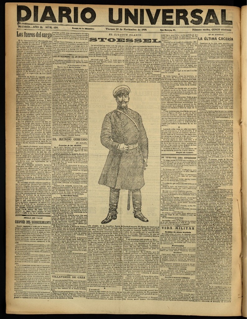 Miniatura de Diario Universal del 25 de noviembre de 1904, edición de noche