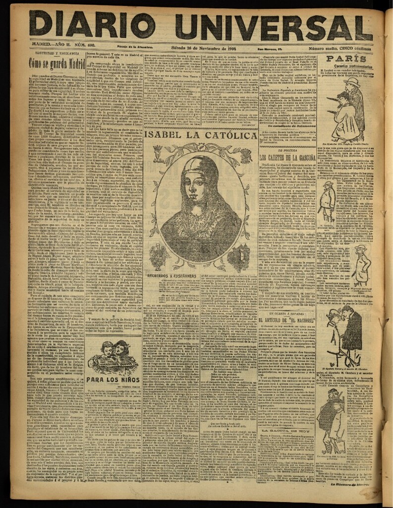 Miniatura de Diario Universal del 26 de noviembre de 1904, edición de noche