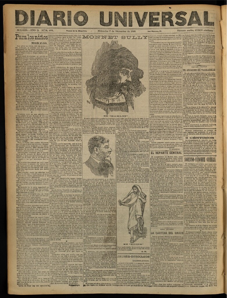 Miniatura de Diario Universal del 7 de diciembre de 1904, edición de noche