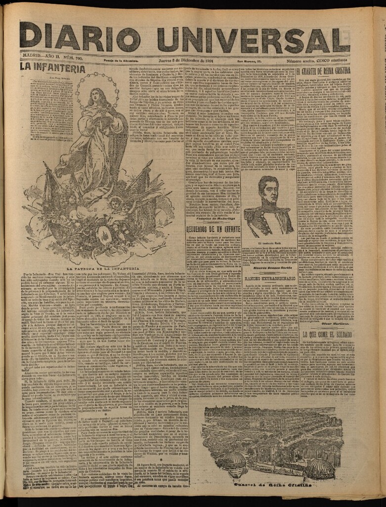 Miniatura de Diario Universal del 8 de diciembre de 1904, edición de tarde