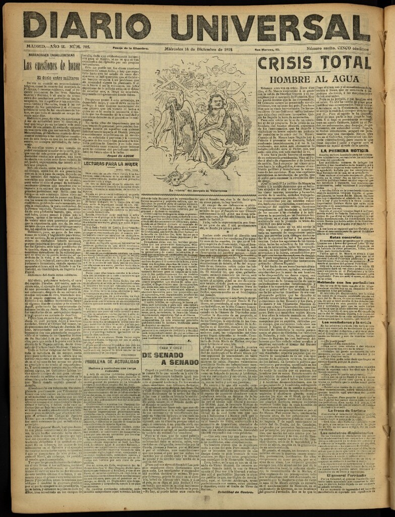 Miniatura de Diario Universal del 14 de diciembre de 1904, edición de noche