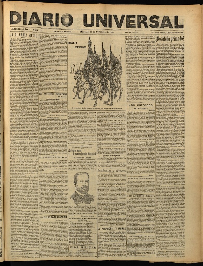 Miniatura de Diario Universal del 21 de diciembre de 1904, edición de tarde