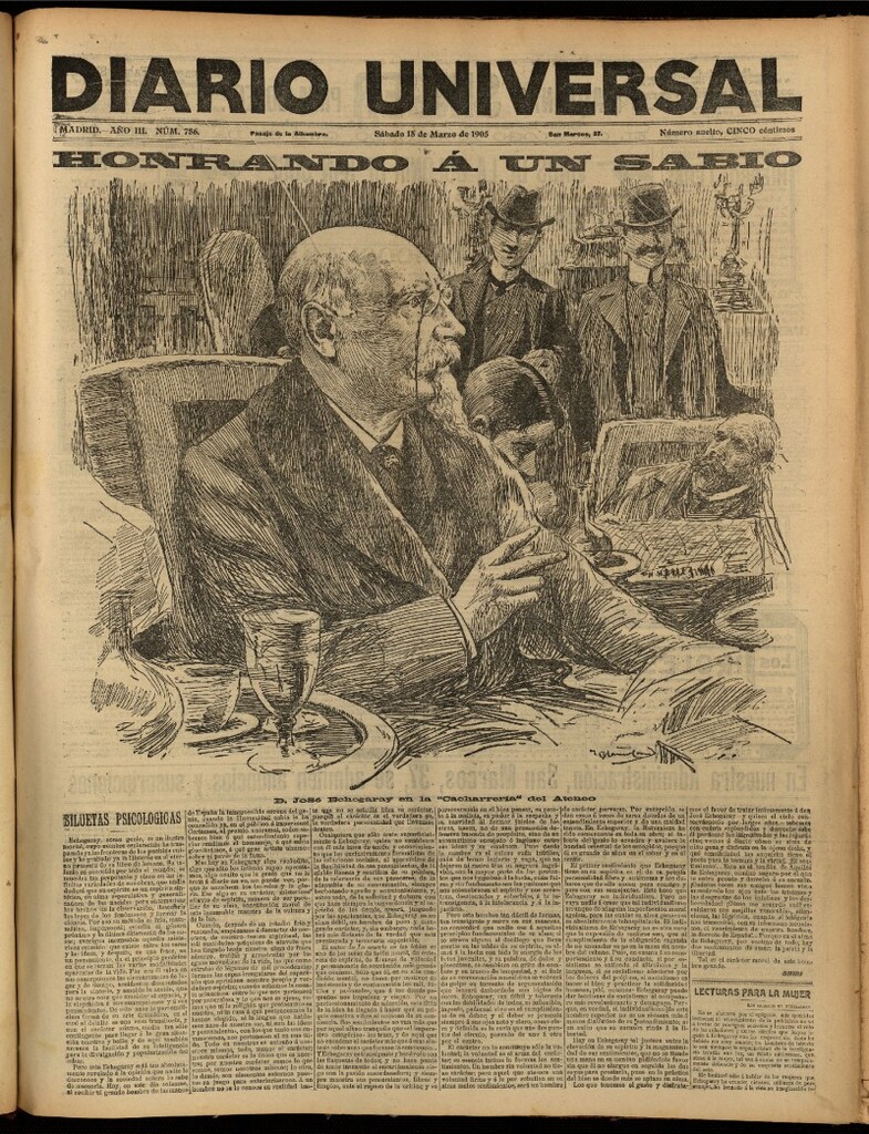 Miniatura de Diario Universal del 18 de marzo de 1905, edición de noche