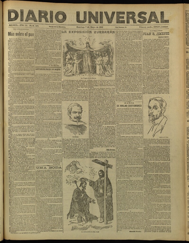 Miniatura de Diario Universal del 7 de mayo de 1905, edición de tarde