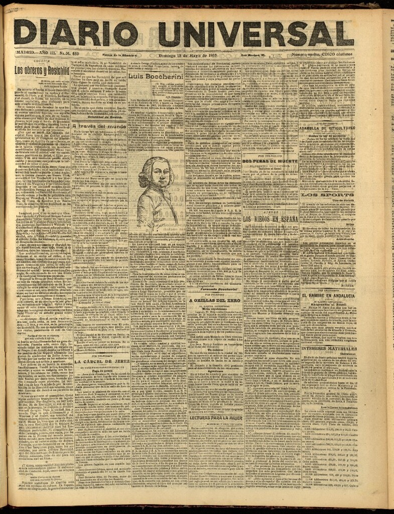 Miniatura de Diario Universal del 28 de mayo de 1905, edición de noche