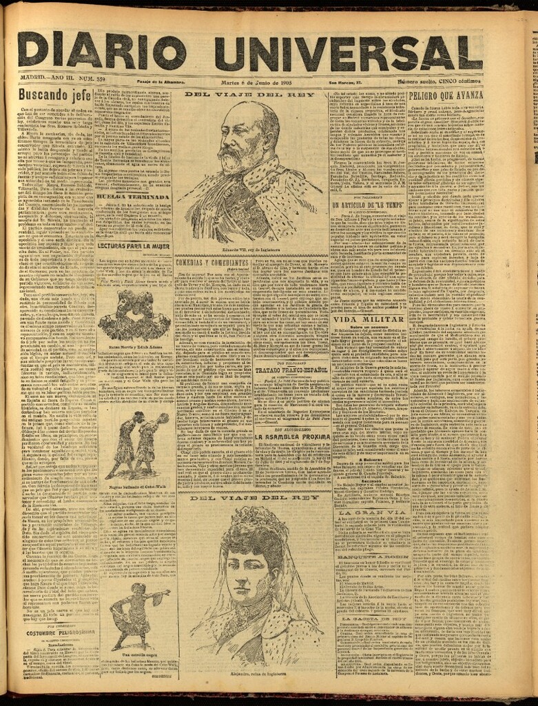 Miniatura de Diario Universal del 6 de junio de 1905, edición de noche