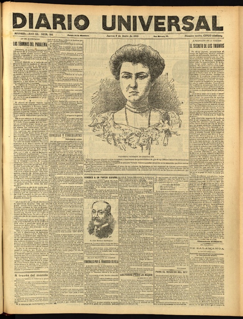 Miniatura de Diario Universal del 8 de junio de 1905, edición de noche