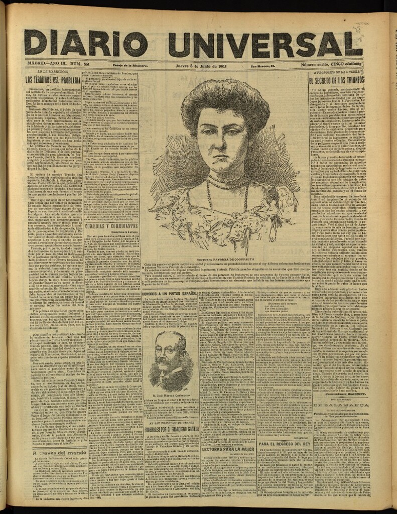Miniatura de Diario Universal del 8 de junio de 1905, edición de tarde