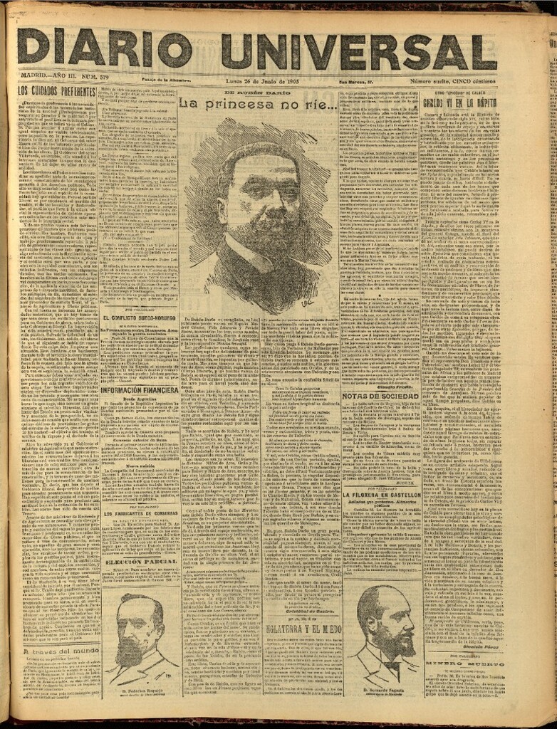 Miniatura de Diario Universal del 26 de junio de 1905, edición de noche