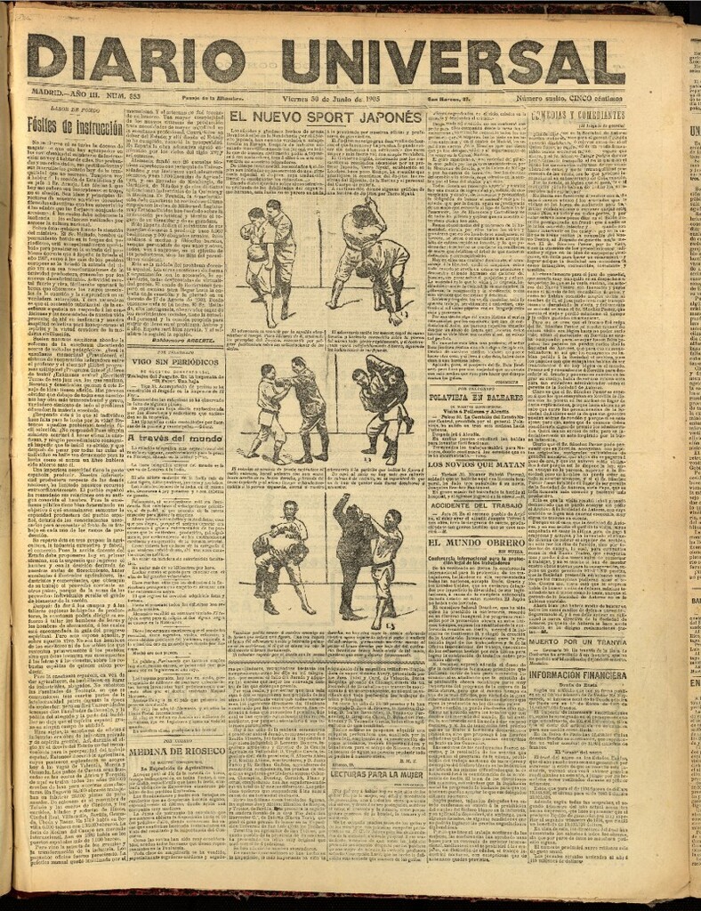 Miniatura de Diario Universal del 30 de junio de 1905, edición de noche