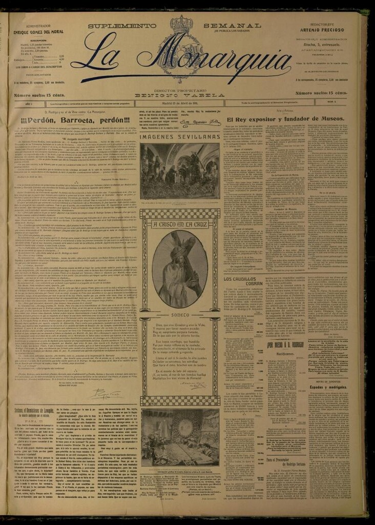 Miniatura de La Monarquía del 15 de abril de 1911, nº 3