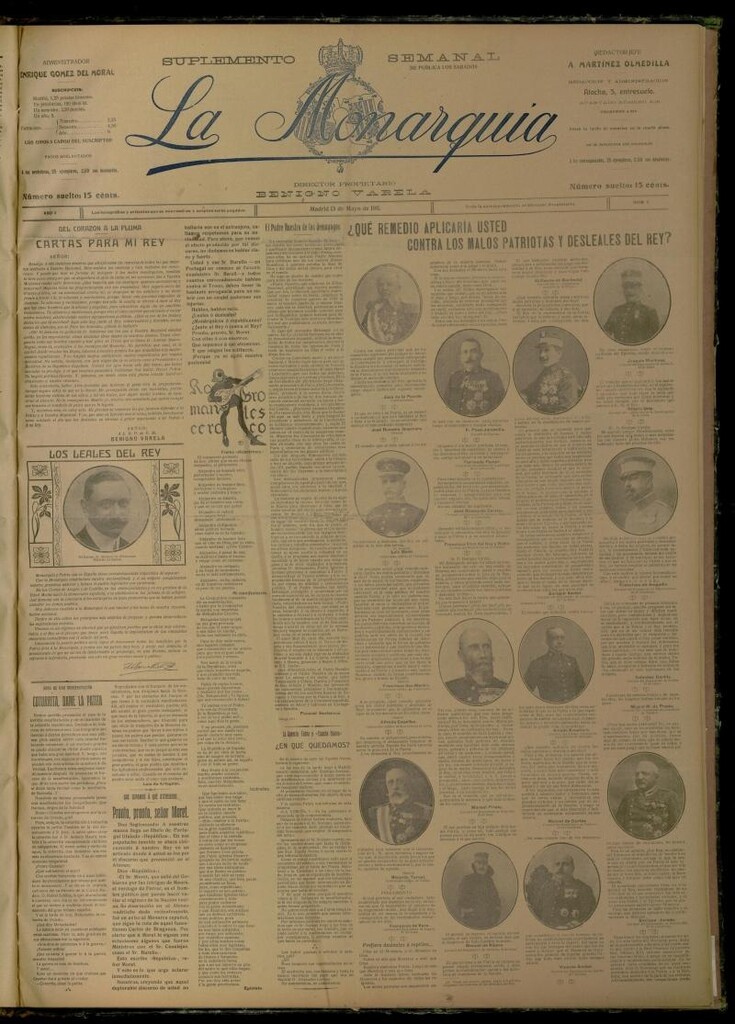Miniatura de La Monarquía del 13 de mayo de 1911, nº 7