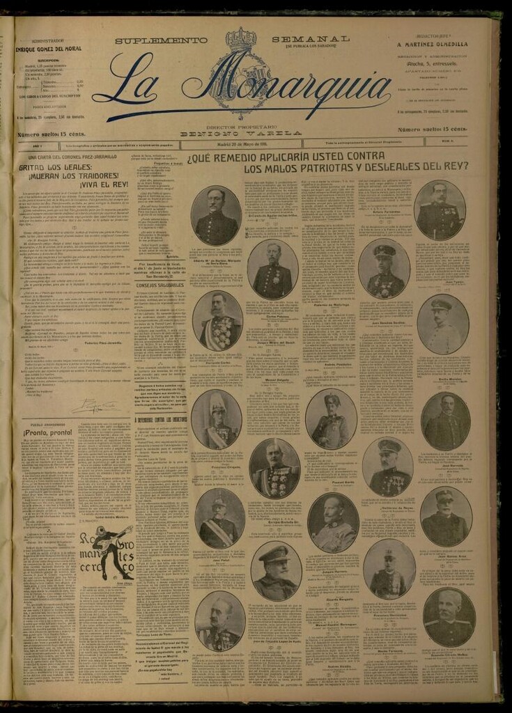 Miniatura de La Monarquía del 20 de mayo de 1911, nº 8