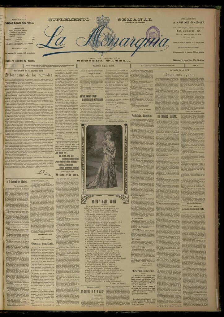 Miniatura de La Monarquía del 10 de junio de 1911, nº 11