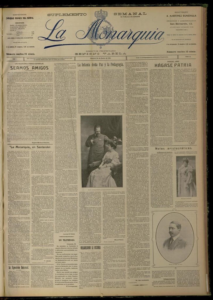 Miniatura de La Monarquía del 24 de junio de 1911, nº 13